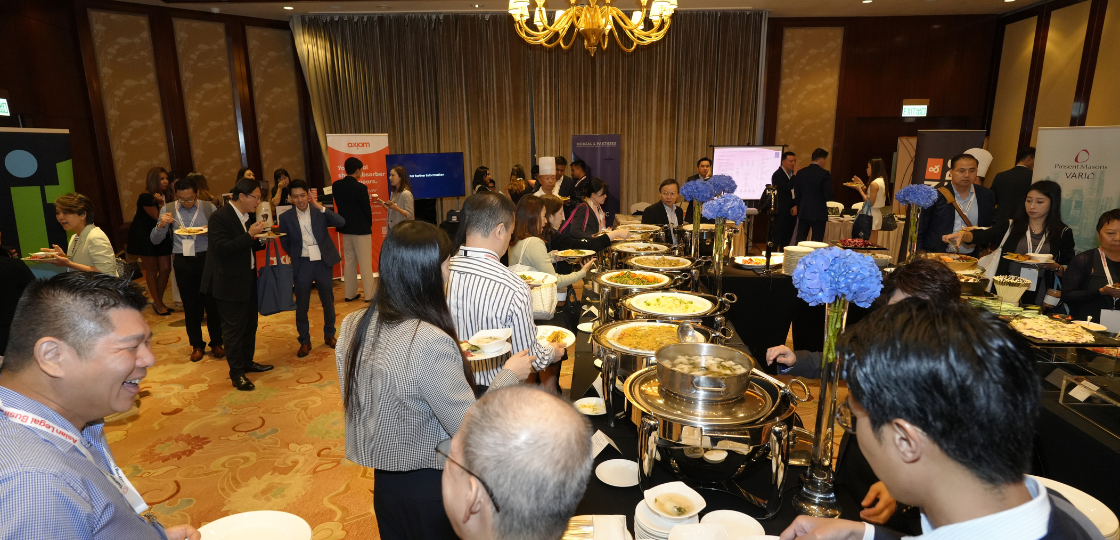 MNP Booth in The Middle of The Networking Hall with Hundreds of Legal Professionals from Across Hong Kong and China