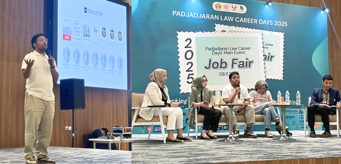 Jufrian Murzal, the Managing Partner of MNP, was invited as a speaker at Padjadjaran Law Career Days 2025